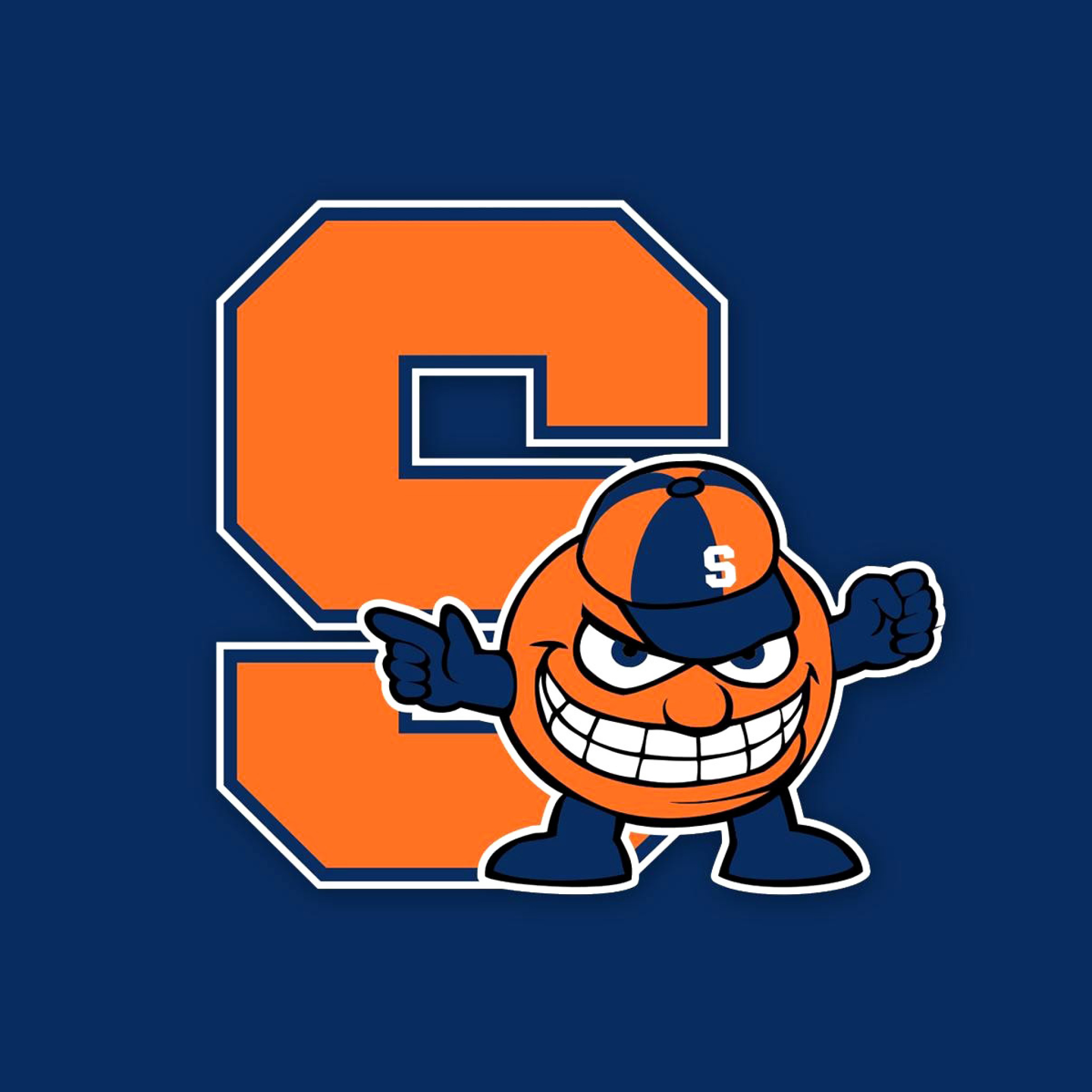 Screenshot №1 pro téma Syracuse Orange 2048x2048