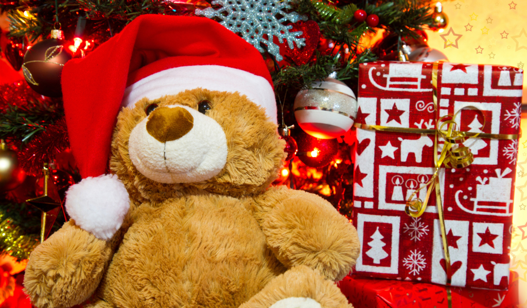 Screenshot №1 pro téma Christmas Teddy Bear 1024x600