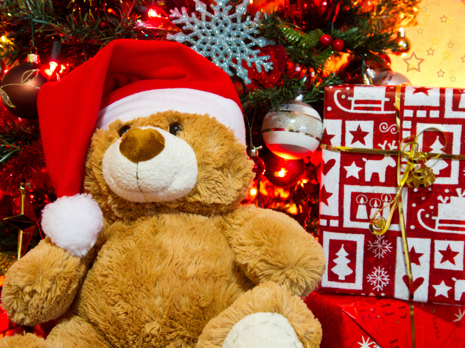 Screenshot №1 pro téma Christmas Teddy Bear 1600x1200