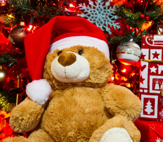 Christmas Teddy Bear sfondi gratuiti per 1024x1024