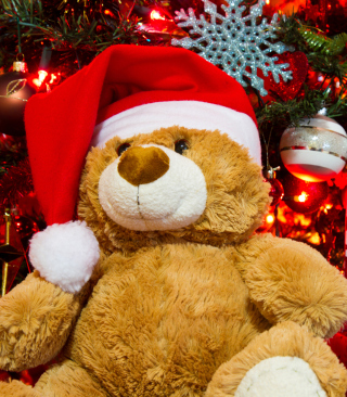 Christmas Teddy Bear papel de parede para celular para iPhone 5S