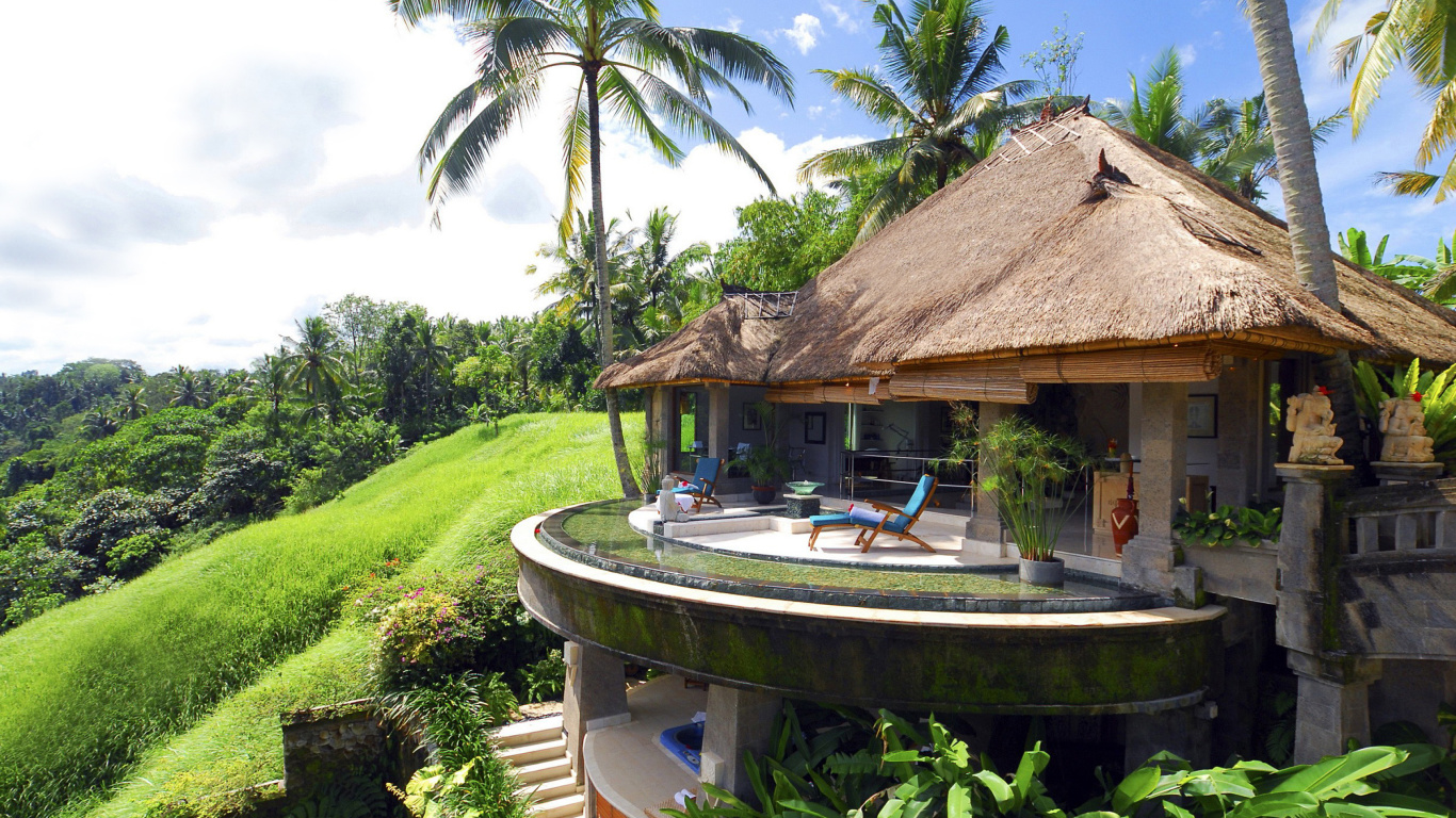 Screenshot №1 pro téma Bali Luxury Hotel 1366x768