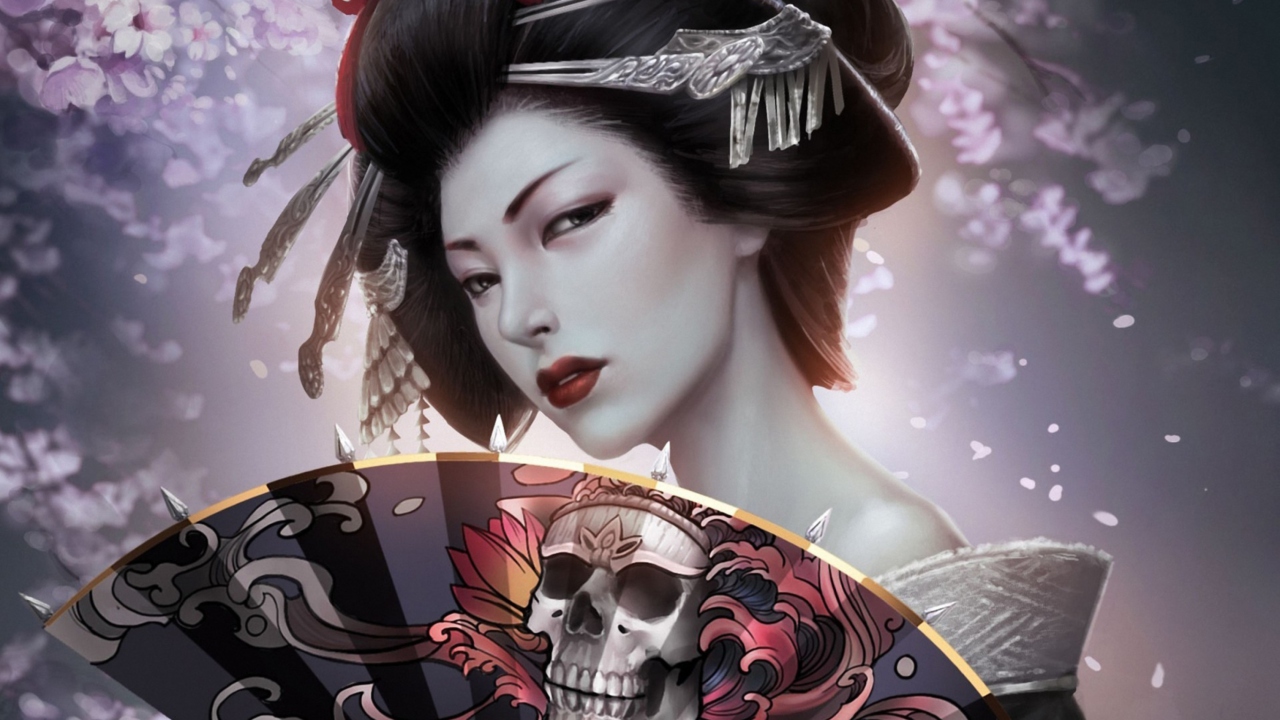 Das Japanese Geisha Wallpaper 1280x720