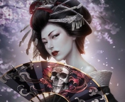 Japanese Geisha wallpaper 176x144