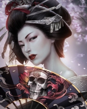 Screenshot №1 pro téma Japanese Geisha 176x220
