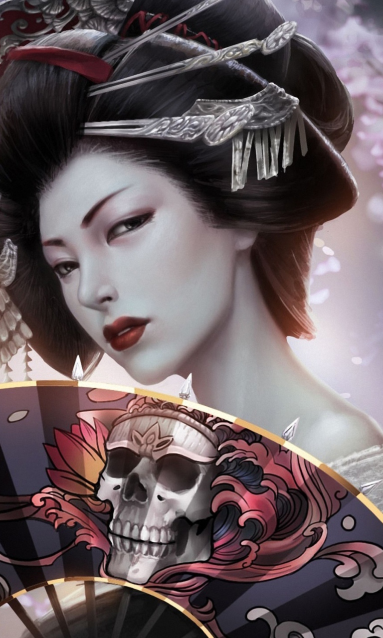 Screenshot №1 pro téma Japanese Geisha 768x1280