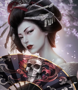 Japanese Geisha sfondi gratuiti per 132x176