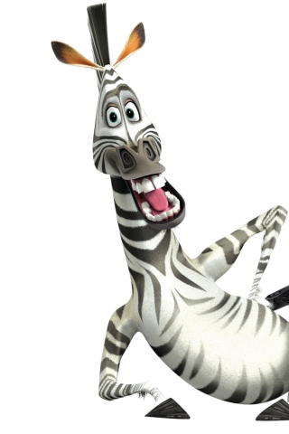 Fondo de pantalla Zebra - Madagascar 4 320x480