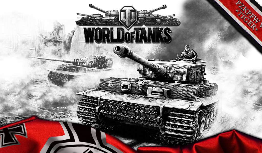 Screenshot №1 pro téma World of Tanks with Tiger Tank 1024x600
