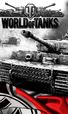 Sfondi World of Tanks with Tiger Tank 240x400