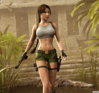 Kostenloses Lara Croft Wallpaper für 208x208
