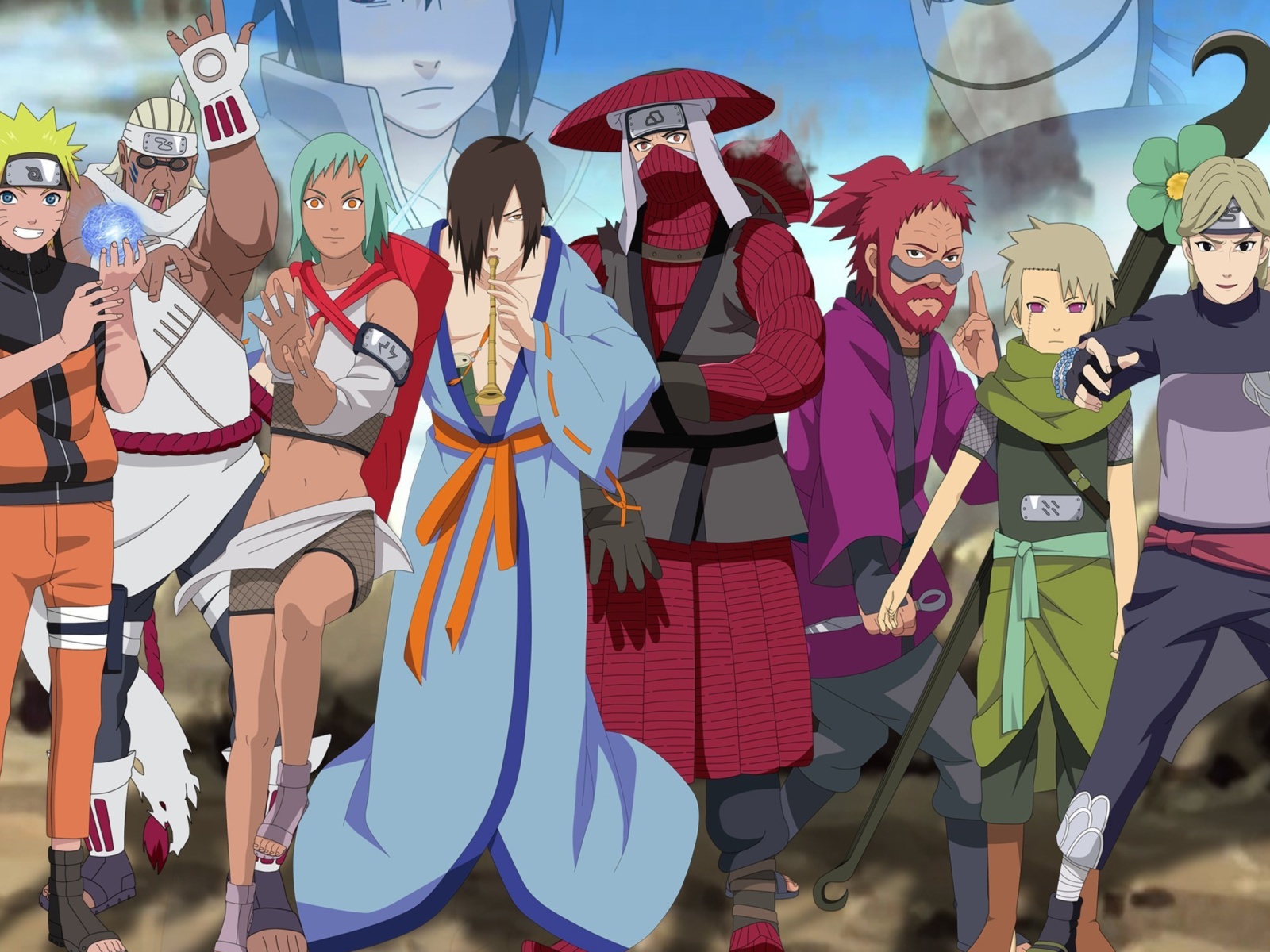 Screenshot №1 pro téma Naruto Shippuden, Jinchurikis, Uchiha, Tobi, Obito 1600x1200
