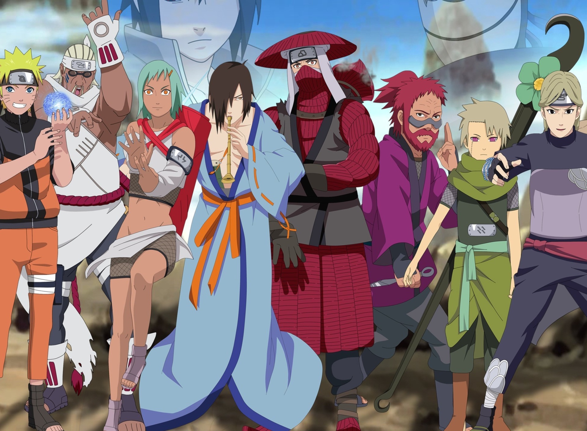 Screenshot №1 pro téma Naruto Shippuden, Jinchurikis, Uchiha, Tobi, Obito 1920x1408