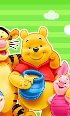 Обои Winnie the Pooh 240x400