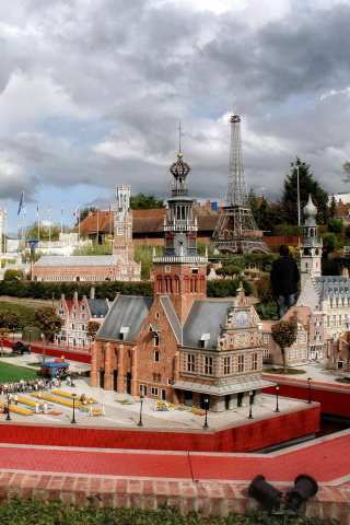 Обои Belgium Mini Europe Miniature Park 320x480