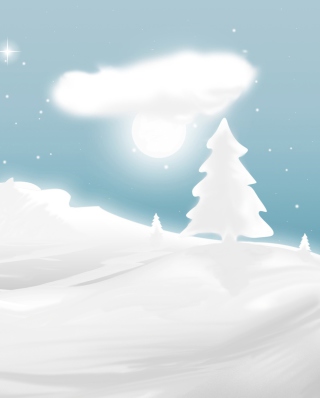 Winter Illustration Background for iPhone 5