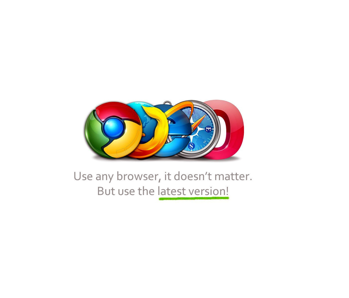 Fondo de pantalla Choose Best Web Browser 1200x1024
