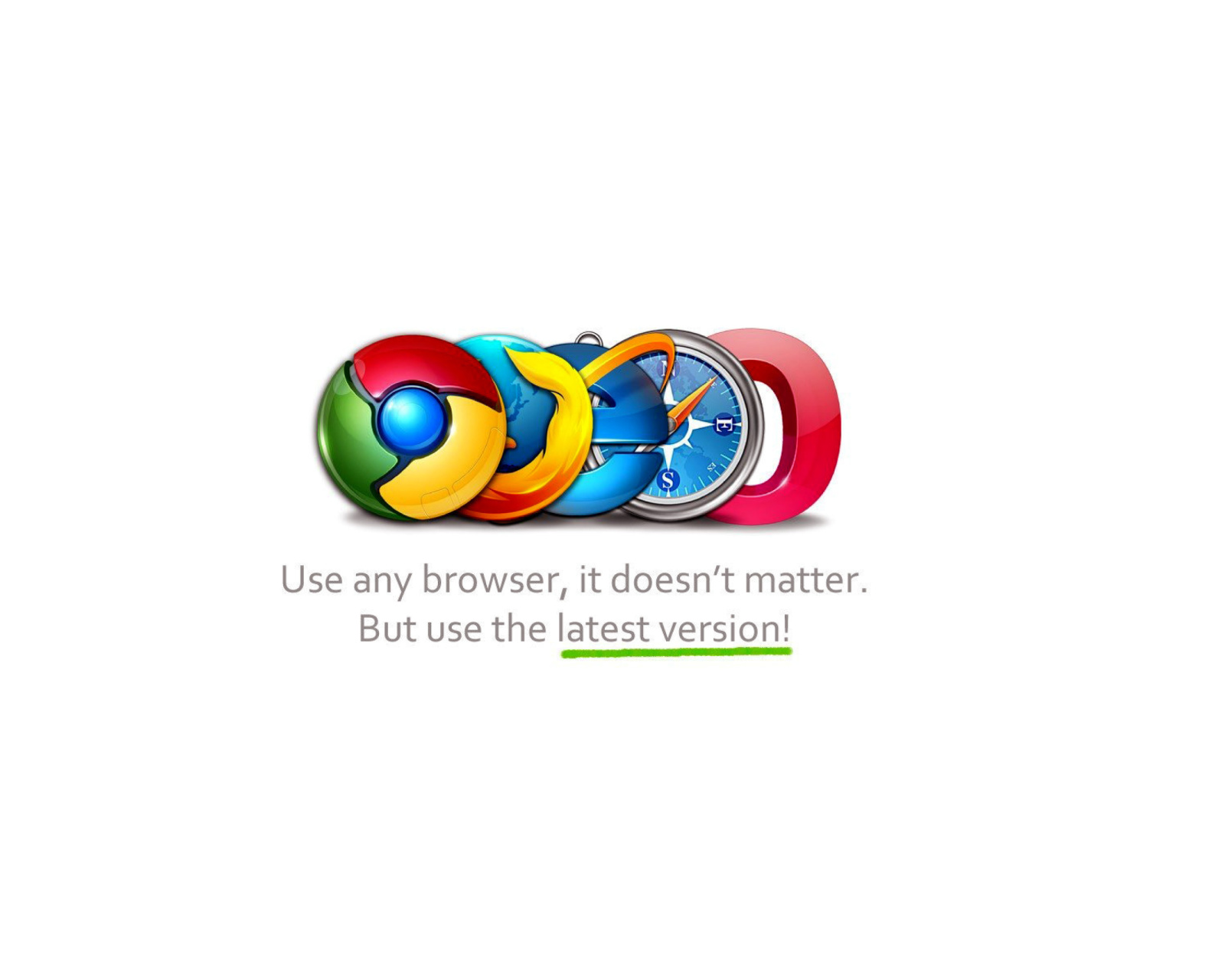Обои Choose Best Web Browser 1600x1280