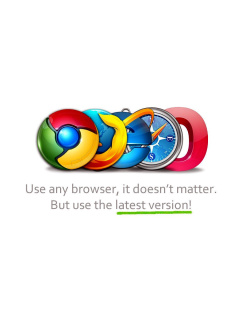 Обои Choose Best Web Browser 240x320