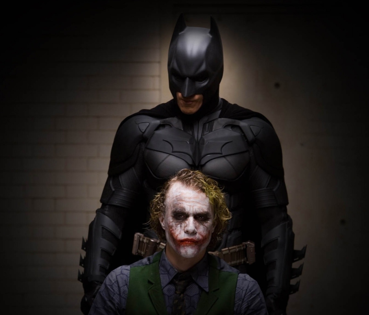 Das Batman And Joker Wallpaper 1200x1024