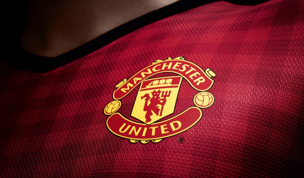 Обои Manchester United Logo 1024x600