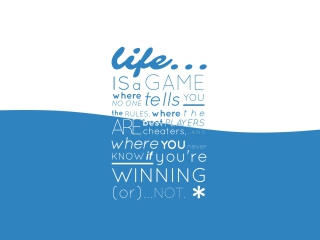 Life Is A Game wallpaper 320x240