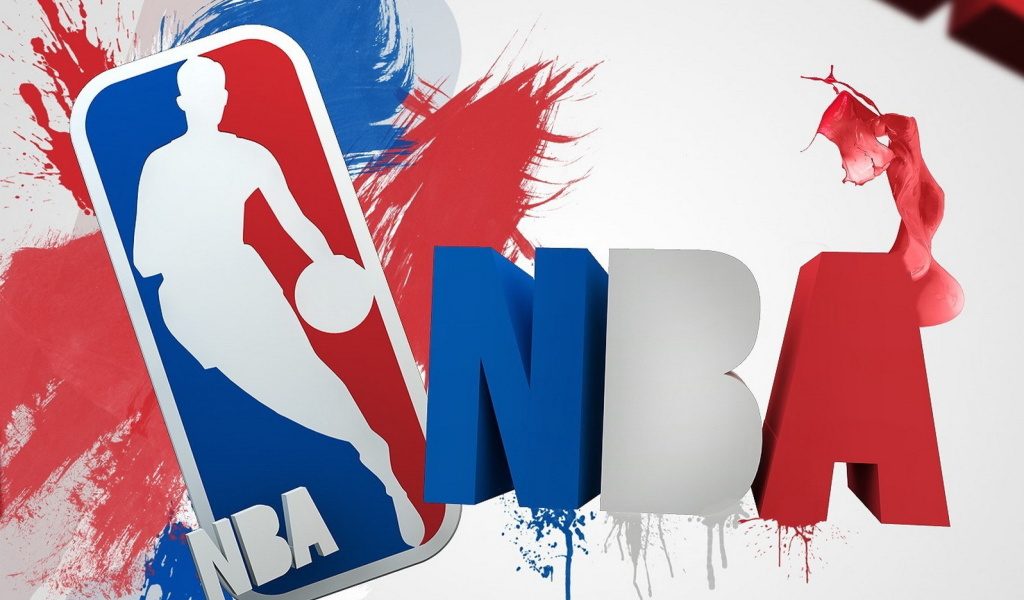 Das NBA Logo Wallpaper 1024x600