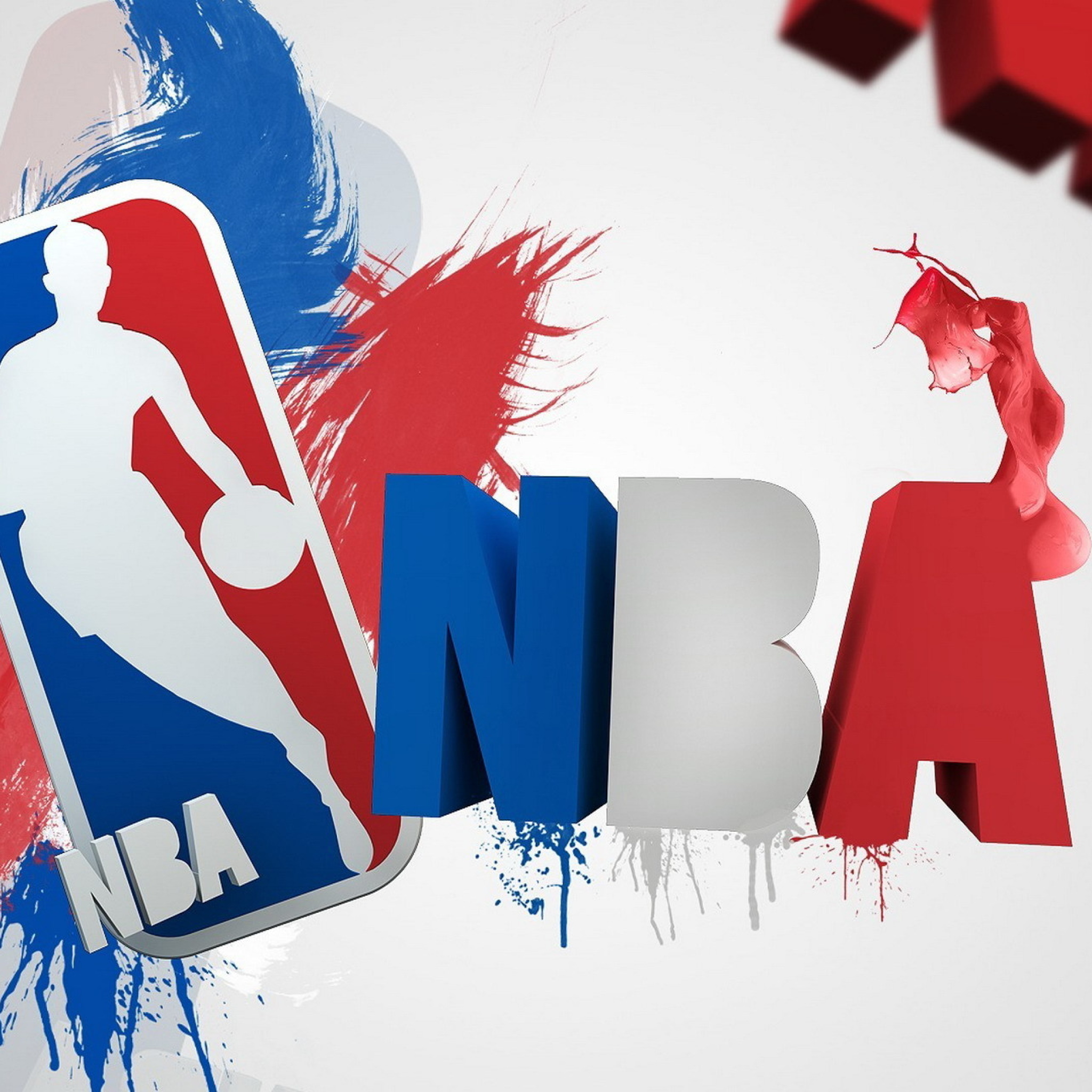 Обои NBA Logo 2048x2048