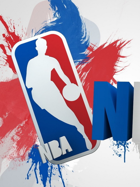 Das NBA Logo Wallpaper 480x640