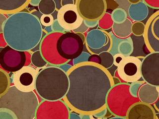 Das Abstract Circles Wallpaper 320x240