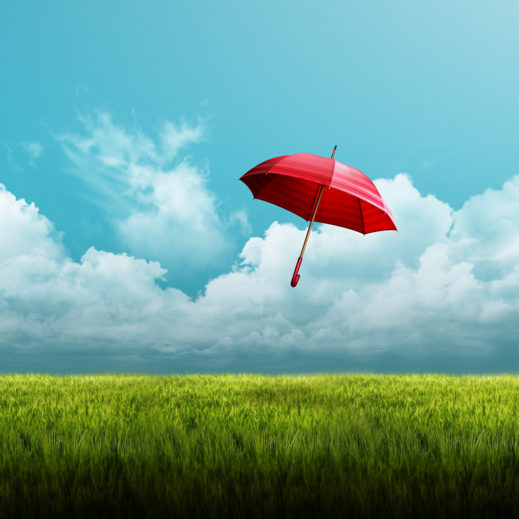 Umbrella On Horizon wallpaper 1024x1024