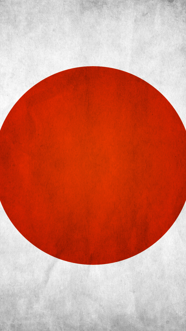 Das Japan Flag Wallpaper 750x1334