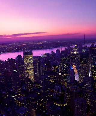 Twilight In New York City - Obrázkek zdarma pro Nokia Asha 300