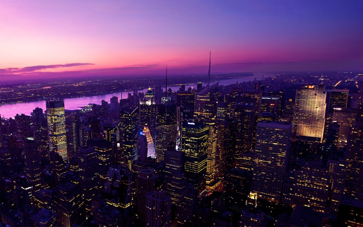Sfondi Twilight In New York City