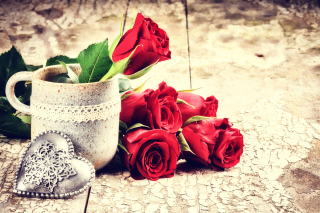 Valentines Day Roses Background for Android, iPhone and iPad