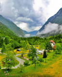 Screenshot №1 pro téma Slovenian Mountains Landscape 128x160