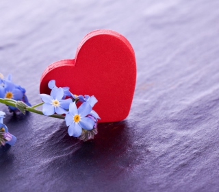 Love And Blue Flowers - Obrázkek zdarma pro iPad mini