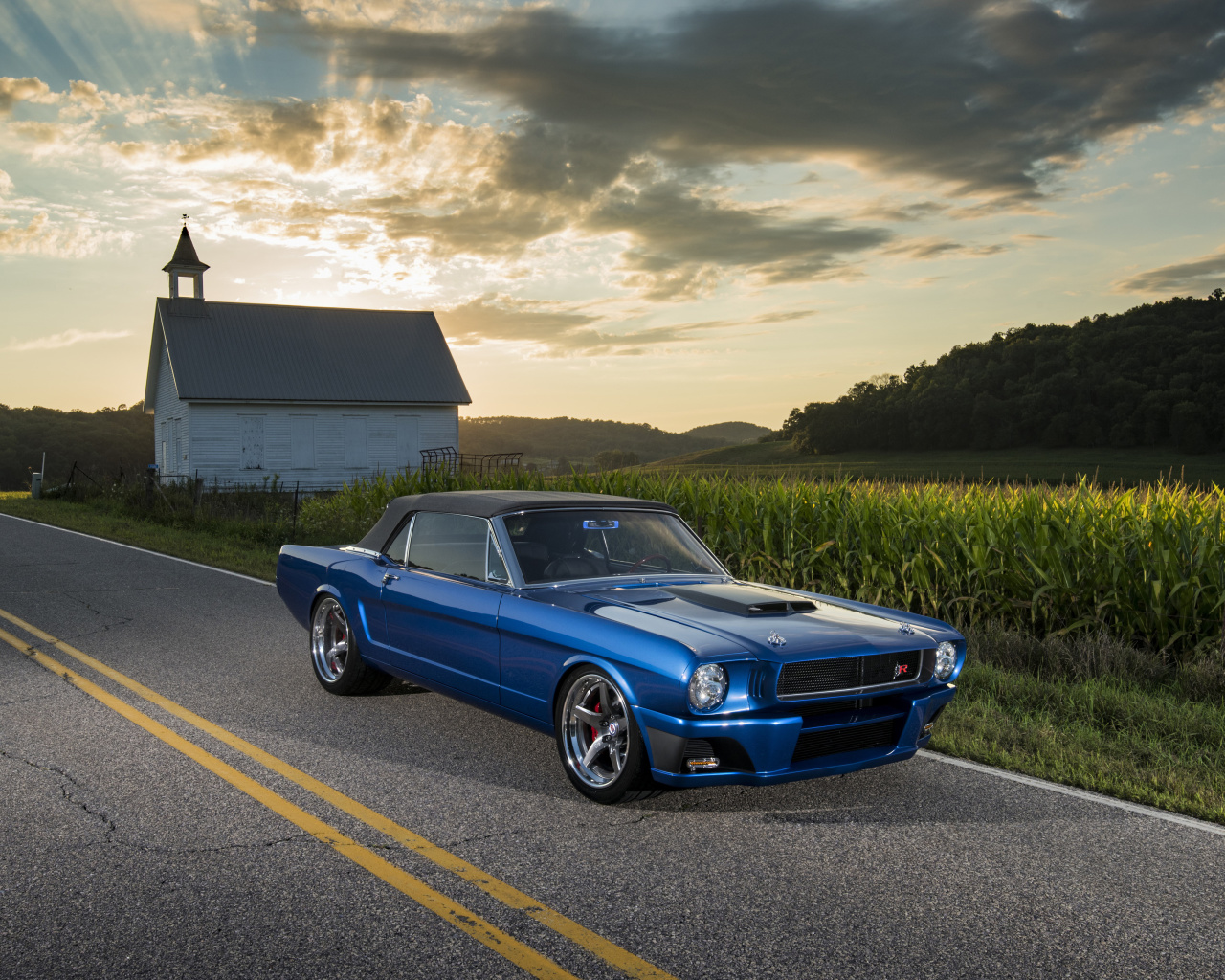 Sfondi 1965 Convertible Mustang Ballistic Ringbrothers 1280x1024