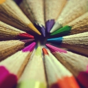 Das Bright Colors Of Pencils Wallpaper 128x128