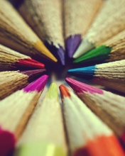 Обои Bright Colors Of Pencils 176x220