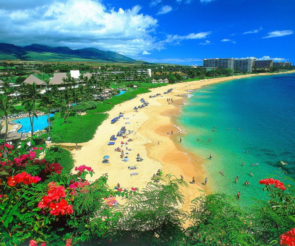 Das Kaanapali Beach Maui Hawaii Wallpaper 960x800