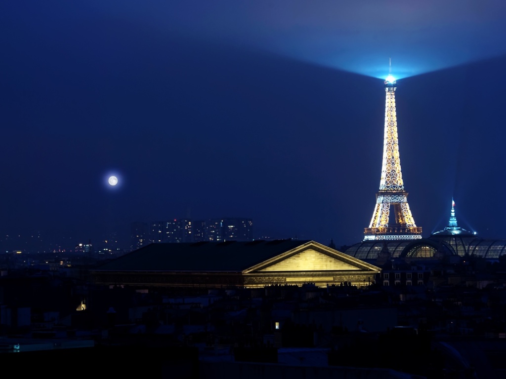 Обои Paris Night 1024x768