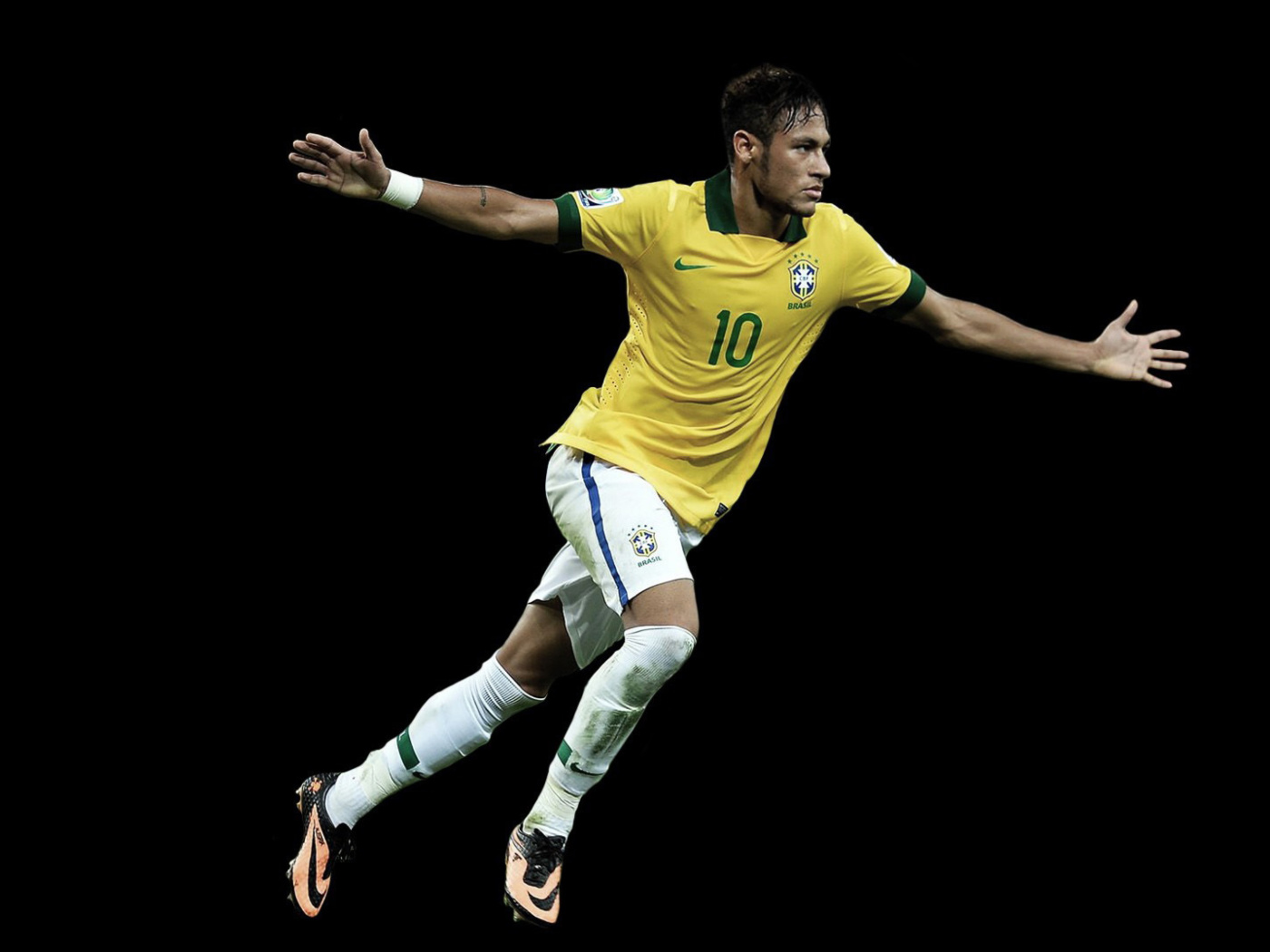 Fondo de pantalla Neymar Brazil Football Player 1400x1050