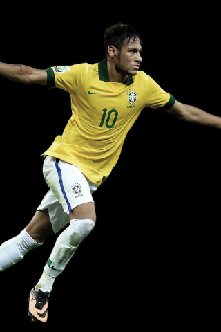 Sfondi Neymar Brazil Football Player 320x480