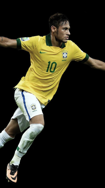 Das Neymar Brazil Football Player Wallpaper 360x640