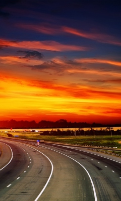 Das Sunset Highway Wallpaper 240x400