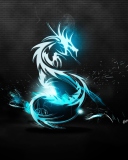 Sfondi Blue Dragon Symbol 128x160