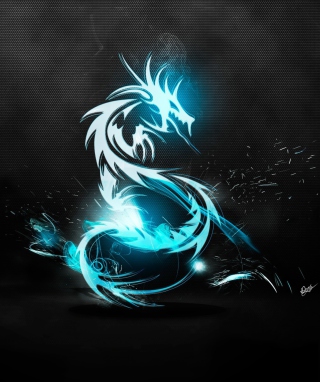 Blue Dragon Symbol - Obrázkek zdarma pro 480x800