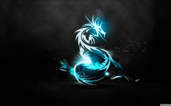 Fondo de pantalla Blue Dragon Symbol