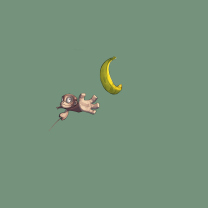 Das Monkey Wants Banana Wallpaper 208x208